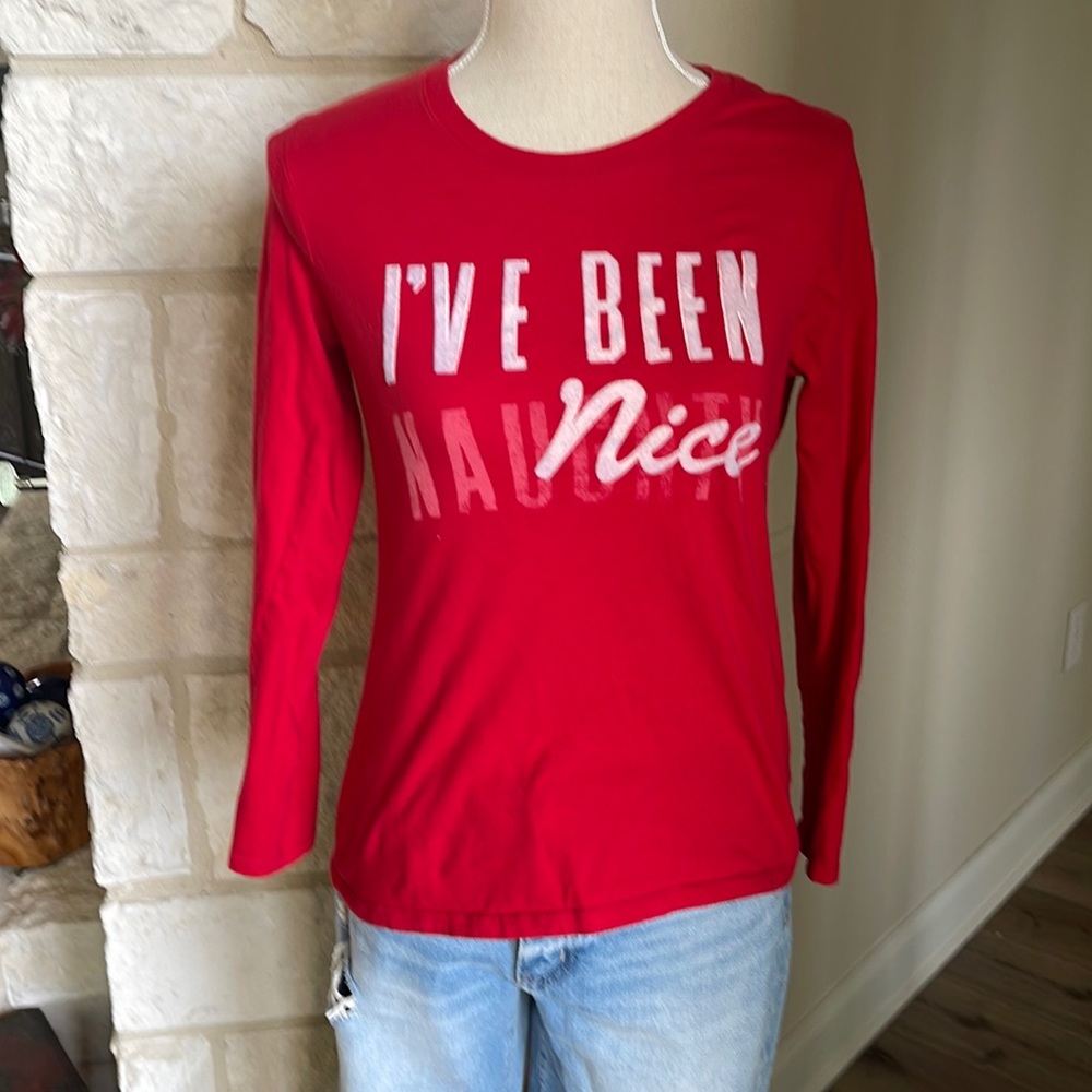 I've Been Naughty Nice Long Sleeve Holiday Christmas Top